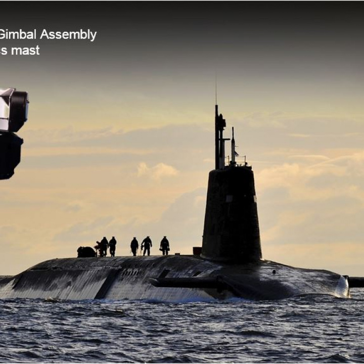 Complete Gimbal Assembly for optronics mast